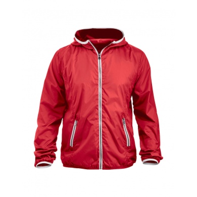 Clique Übergangsjacke Hardy (moderne Windbreaker mit Kapuze) rot Herren